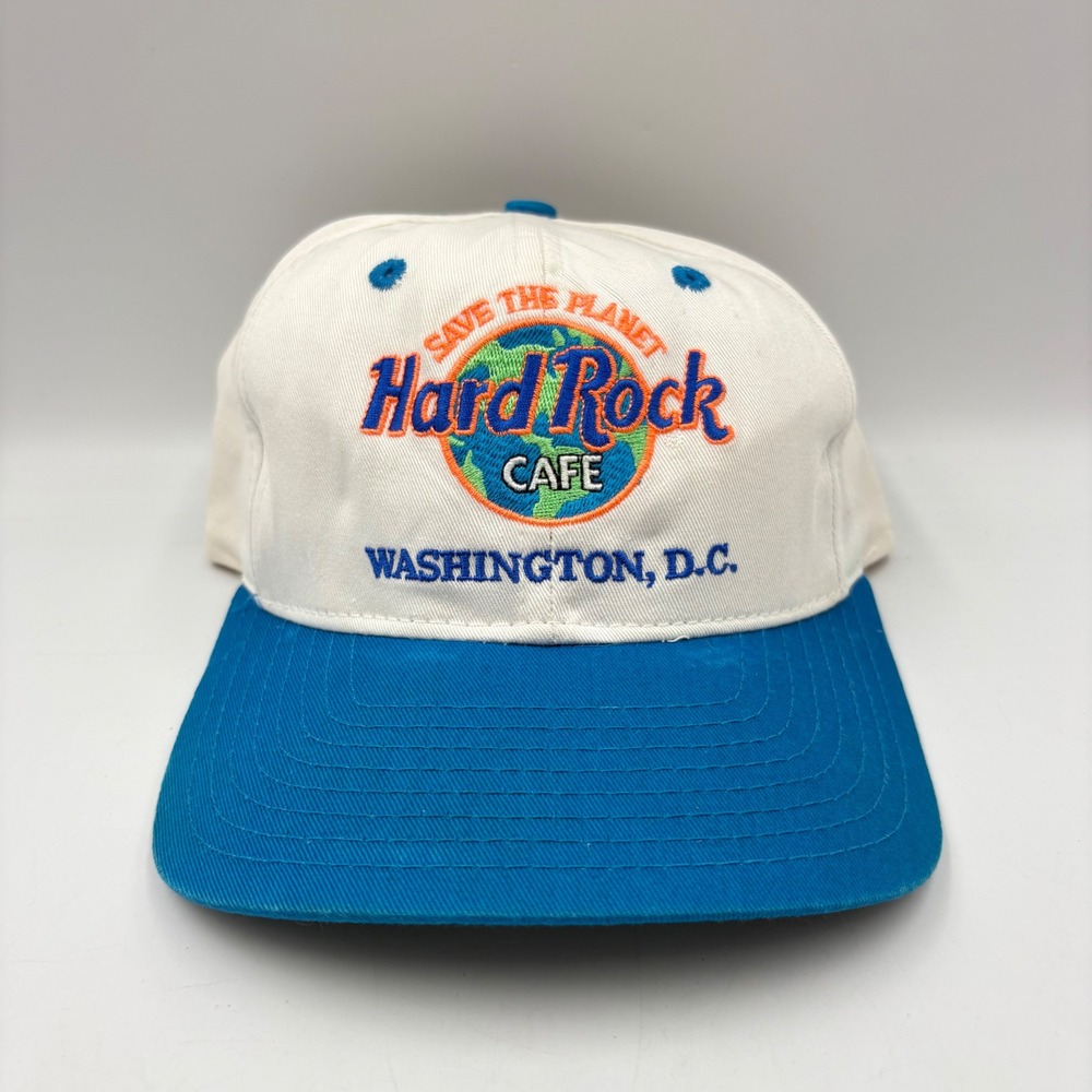 Hard Rock Cafe Hat Men OSFA Good Vintage Washington DC Snapback Cap